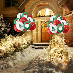 100pcs Christmas Santa Latex Balloons Decorative Balloons