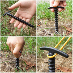 10pcs Tent Stakes High Strength Lightweight Fixing Nails for Camping Fishing