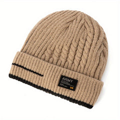 Winter Ski Cap & Scarf Set Knitted Beanie Hat Neck Warmer