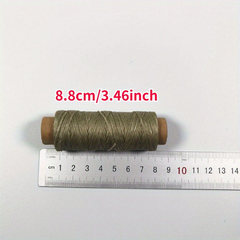 50m 150D 0.8mm Waxed Thread Cotton Cord for Leather DIY Tool