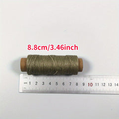50m 150D 0.8mm Waxed Thread Cotton Cord for Leather DIY Tool