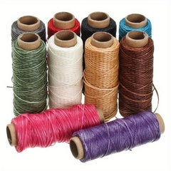 50m 150D 0.8mm Waxed Thread Cotton Cord for Leather DIY Tool