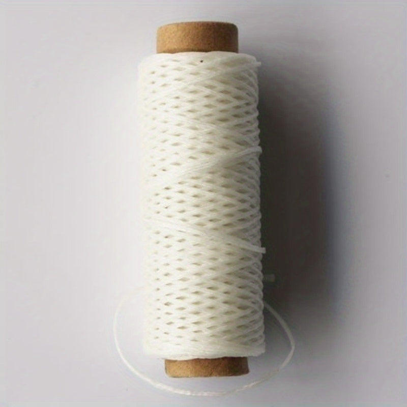 50m 150D 0.8mm Waxed Thread Cotton Cord for Leather DIY Tool