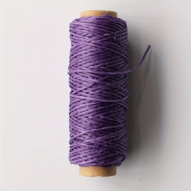 50m 150D 0.8mm Waxed Thread Cotton Cord for Leather DIY Tool