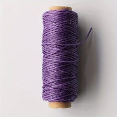 50m 150D 0.8mm Waxed Thread Cotton Cord for Leather DIY Tool