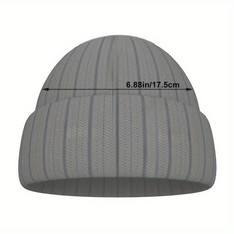 Men's Beanie Hat Outdoor Ski Hat Knitted Hat Hip Hop Cap