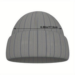 Men's Beanie Hat Outdoor Ski Hat Knitted Hat Hip Hop Cap