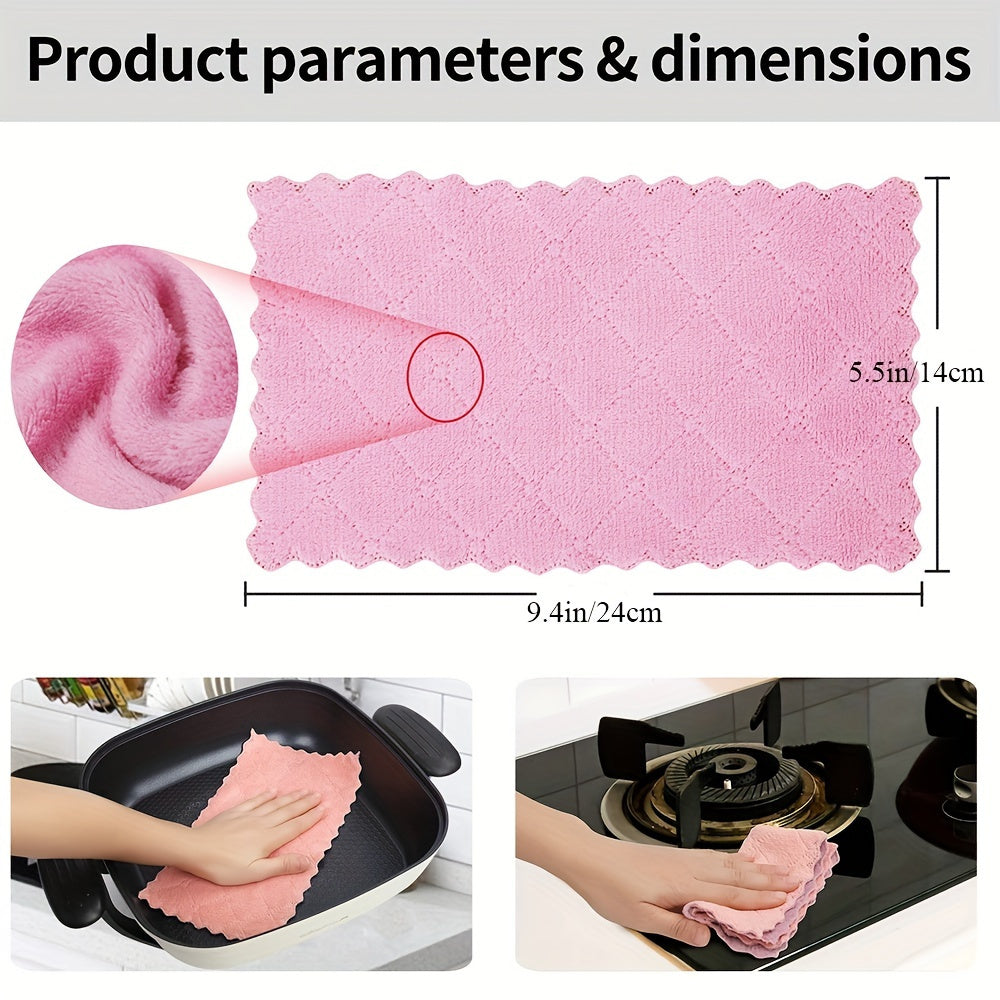 10pcs Small Dishwashing Towels Kitchen Dishcloths Rag 23 13
