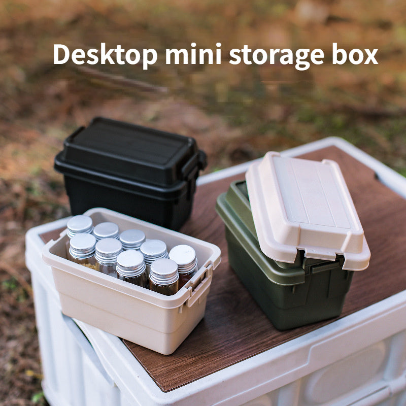 7pcs Camping Mini Storage Box Outdoor Camping Barbecue Tool Storage Box