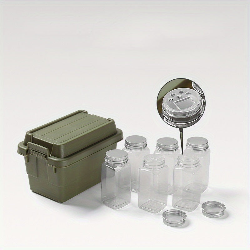 7pcs Camping Mini Storage Box Outdoor Camping Barbecue Tool Storage Box