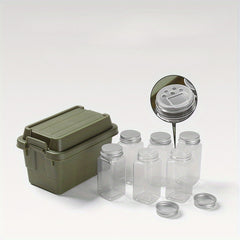 7pcs Camping Mini Storage Box Outdoor Camping Barbecue Tool Storage Box