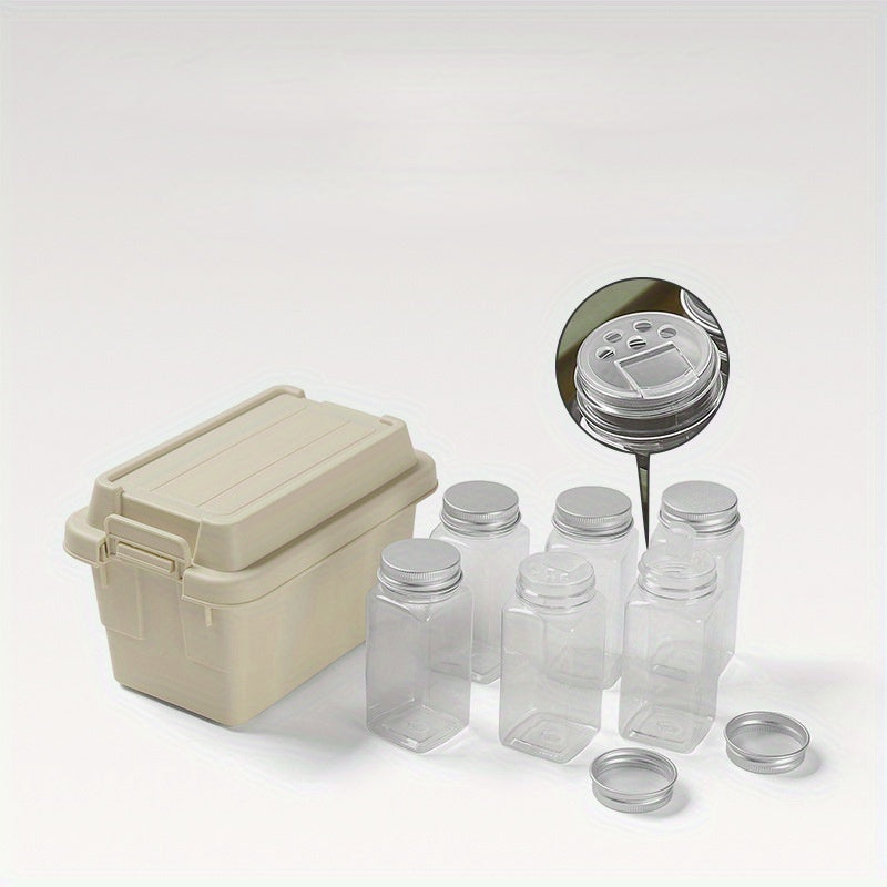 7pcs Camping Mini Storage Box Outdoor Camping Barbecue Tool Storage Box