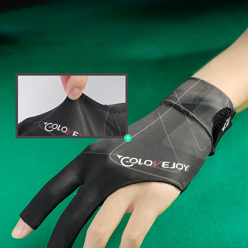 Pro Billiard Gloves Light & Breathable 3-Finger Fingerless Non-slip Glove
