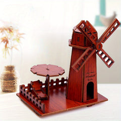 DIY 3D Windmill Puzzle Educational Toy Gift Birthday