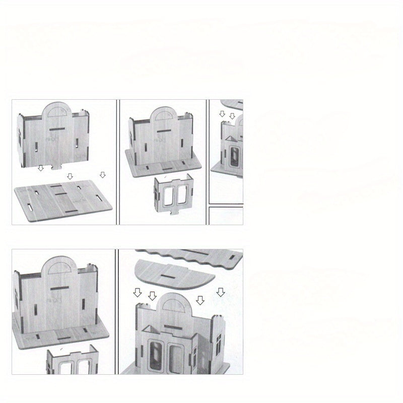 DIY 3D Windmill Puzzle Educational Toy Gift Birthday