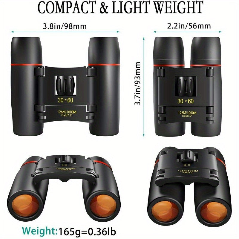 Portable High-Definition Binoculars for Travel and Hiking