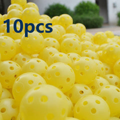 10pcs Pickleball Balls, Ideal for Outdoor & Indoor Courts