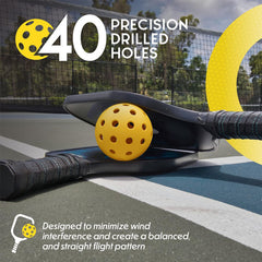 10pcs Pickleball Balls, Ideal for Outdoor & Indoor Courts
