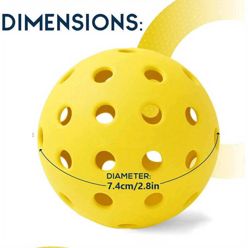 10pcs Pickleball Balls, Ideal for Outdoor & Indoor Courts