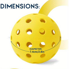 10pcs Pickleball Balls, Ideal for Outdoor & Indoor Courts