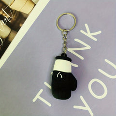 Creative Pvc Boxing Gloves Keychain Keyring Bag Ornament Pendant