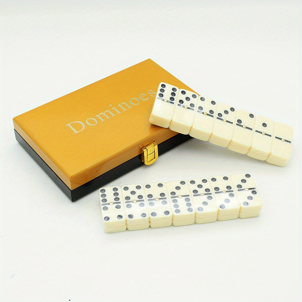 Dominoes Board Game Set in Wooden Box - 28pcs