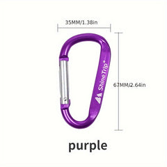 Aluminum Alloy D type Quick Hanging Buckle for Outdoor Camping