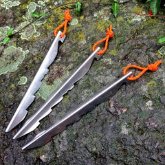 Stainless Steel V-shaped Tent Nail for Outdoor Camping