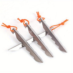 Stainless Steel V-shaped Tent Nail for Outdoor Camping