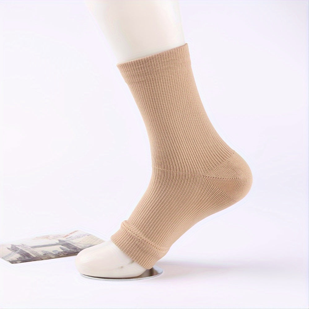 2 Pairs Toeless Compression Socks & Ankle Sleeves