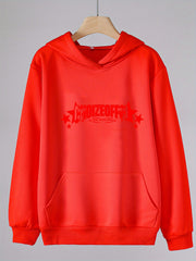 Girls' Letter Print Hoodies With Pocket Pullover For Spring Fall Sports Gift