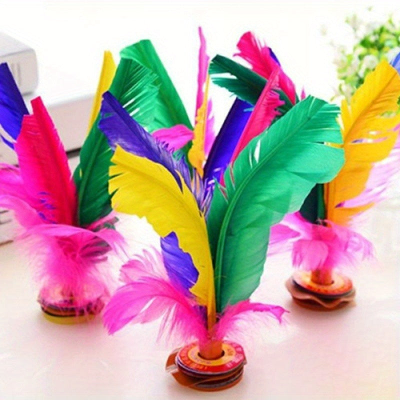 Goose Feather Shuttlecock Kicking Toy Fitness Training Equipment