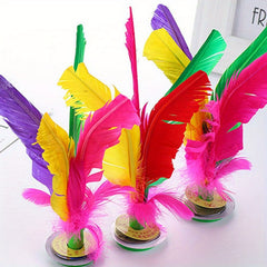 Goose Feather Shuttlecock Kicking Toy Fitness Training Equipment
