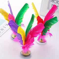 Goose Feather Shuttlecock Kicking Toy Fitness Training Equipment