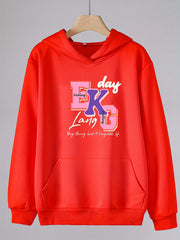 Girls Cartoon EKG Hooded Sweatshirt - Spring/Autumn
