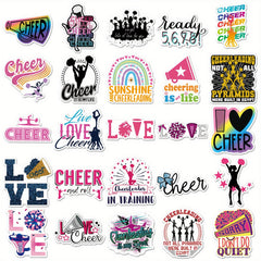 50pcs Cheerleading Stickers Laptop Skateboard Guitar Phone Travel