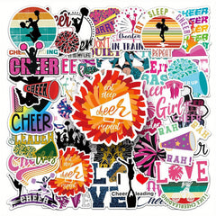 50pcs Cheerleading Stickers Laptop Skateboard Guitar Phone Travel