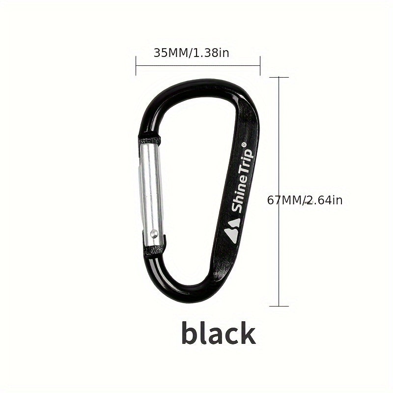 Aluminum D type Quick Hanging Buckle for Outdoor Camping Hiking