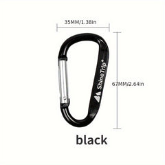 Aluminum D type Quick Hanging Buckle for Outdoor Camping Hiking