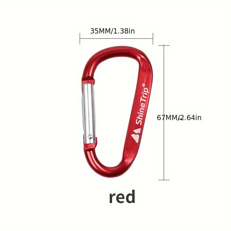 Aluminum D type Quick Hanging Buckle for Outdoor Camping Hiking