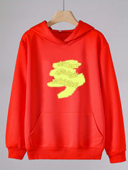 Girls Cartoon Alphabets Pattern Hooded Sweatshirt for Outdoor Activities