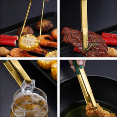 Stainless Steel Food Clip Kitchen BBQ Hot Pot Clip 4-Sizes