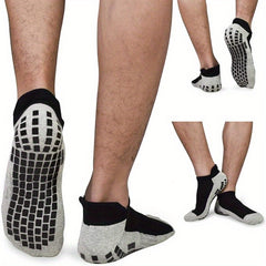 2 Pairs Non-Slip Soccer Socks Athletic Ankle Socks