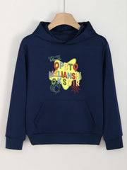 Girls Cartoon Alphabet Hoodie for Spring Autumn