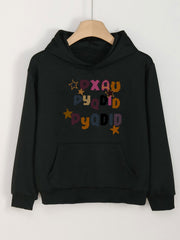 Girls Cartoon Alphabet Hoodie for Spring and Autumn