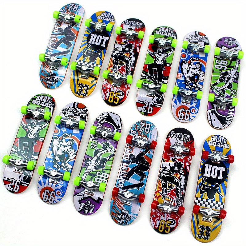 Alloy Finger Skateboard Small Toy for Desktop Play