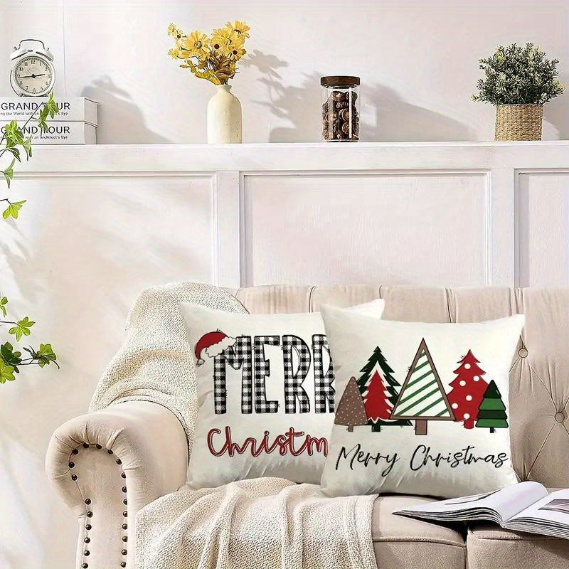 4pcs Christmas Throw Pillow Case 45 72 45 Christmas Ornaments Decorative Pillow