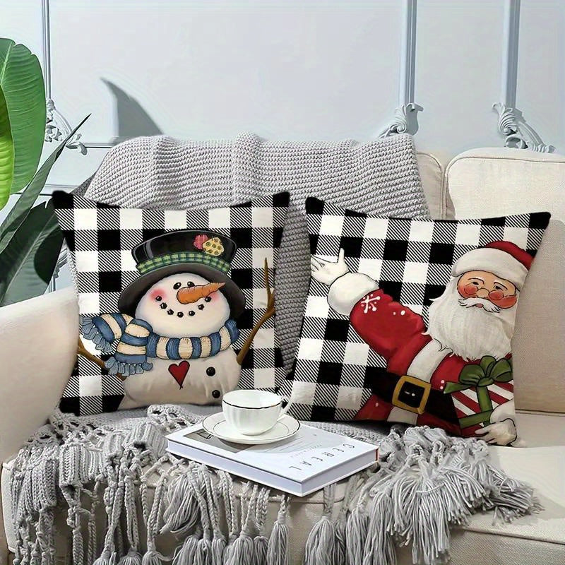 4pcs Christmas Throw Pillow Case 45 72 45 Christmas Ornaments Decorative Pillow