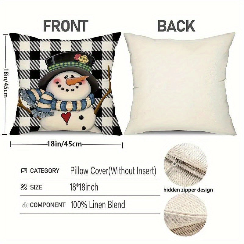 4pcs Christmas Throw Pillow Case 45 72 45 Christmas Ornaments Decorative Pillow