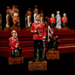 3D Character Theme Chess Set with PU Leather Board and Resin Pieces